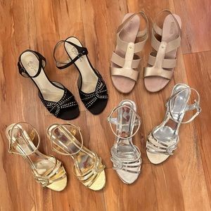 FOUR (4) PAIRS OF WOMEN’S DRESS SHOES $80. SOLD SEPARATELY, PRICES IN AD.